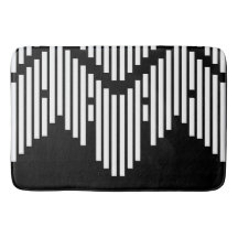 Svart och vitt brutet linjer staplat