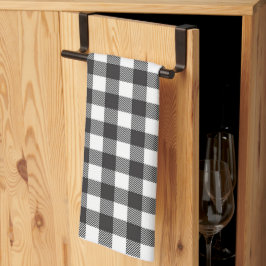 Svart och vitt Buffalo Play Kitchen Towel Kökshandduk