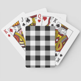 Svart och vitt buffelkontroll casinokort