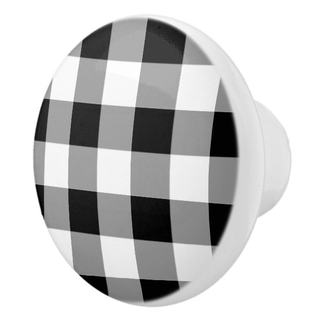Svart och vitt buffelkontroll knopp (Höger)
