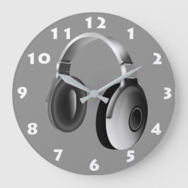 SVART OCH VITT DJ-HUVUDGRUPPER MED VITNUMMER STOR KLOCKA