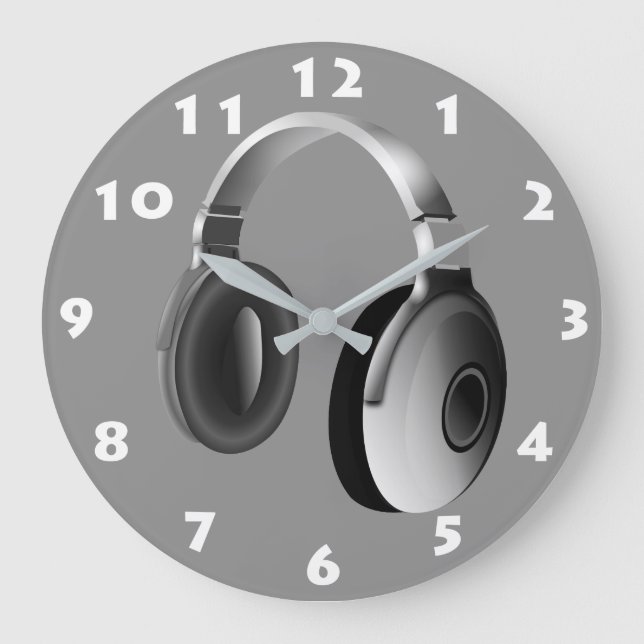 SVART OCH VITT DJ-HUVUDGRUPPER MED VITNUMMER STOR KLOCKA (Framsida)