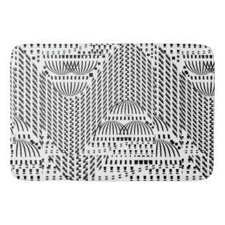 SVART OCH VITT DOM BADRUMSMATTA