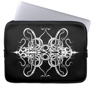 Svart och vitt Empire Tribal Design Laptop Fodral