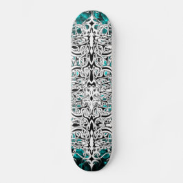 Svart och vitt Empire Tribal Design Skateboard Bräda 20 Cm