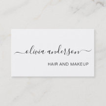 Svart och vitt enkelt Hair Makeup Salon