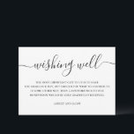 Svart och vitt, enkelt skript bröllop önskar lycka tilläggskort<br><div class="desc">Svart och vit elegant,  ett vanligt skript som bröllop önskar lycka till. Kontakta mig om du behöver fler artiklar.</div>