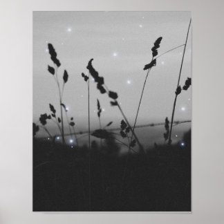 Svart och vitt estetiskt poster
