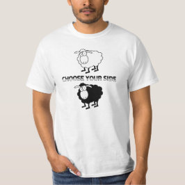 Svart och vitt får t-shirt