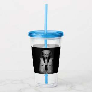 Svart och vitt faraoh kung take away mugg