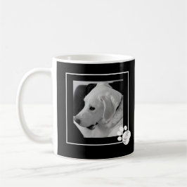 Svart och vitt foto av Cute Hund Best Mamma någons Kaffemugg