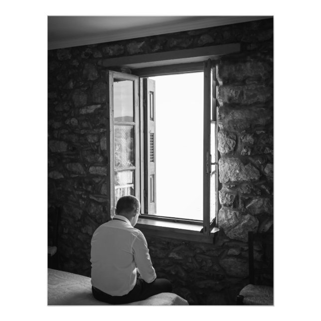 Svart och vitt foto av människan (Framsidan)