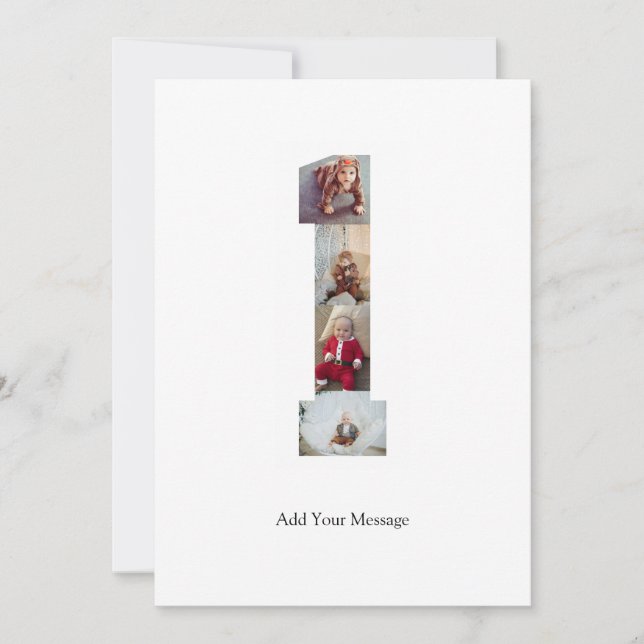 Svart och Vitt Foto Collage Nummer 1 Anteckningskort (Framsida)