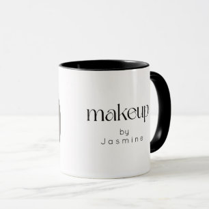 Svart Och Vitt Foto MUA Elegant Kaffe Mugg
