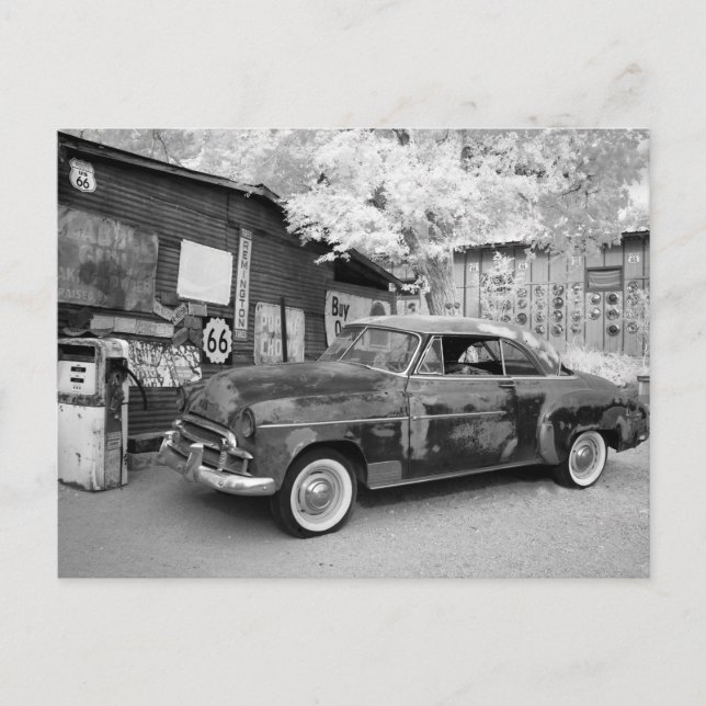 Svart och vitt fotoflöde 66 vykort (Framsida)