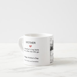 Svart och vitt fotokollage med Anpassningsbar - Espressomugg