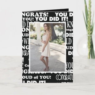 Svart och vitt fotokort kort