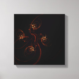 Svart och vitt från Mörkens Abstrakt Canvastryck