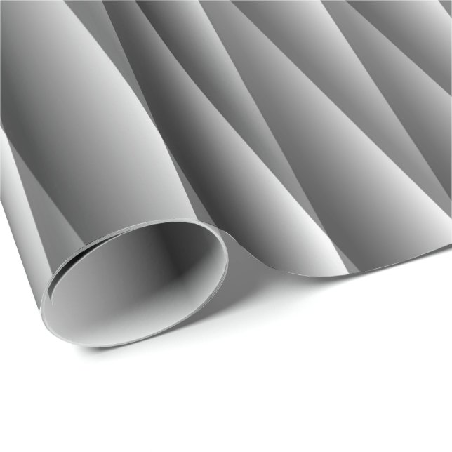 Svart och vitt geometriskt mönster presentpapper (Rullad Hörn)