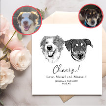 Svart och vitt Hundar Personlig Cheers