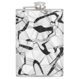 Svart och vitt i rörelse Hip Flask Fickplunta