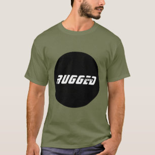 Svart och vitt Intelligent och Tuff RUGGED GEEK T Shirt