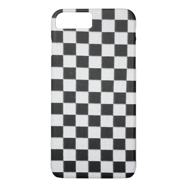 Svart och vitt kontrollbord Case-Mate iPhone skal (Baksida)