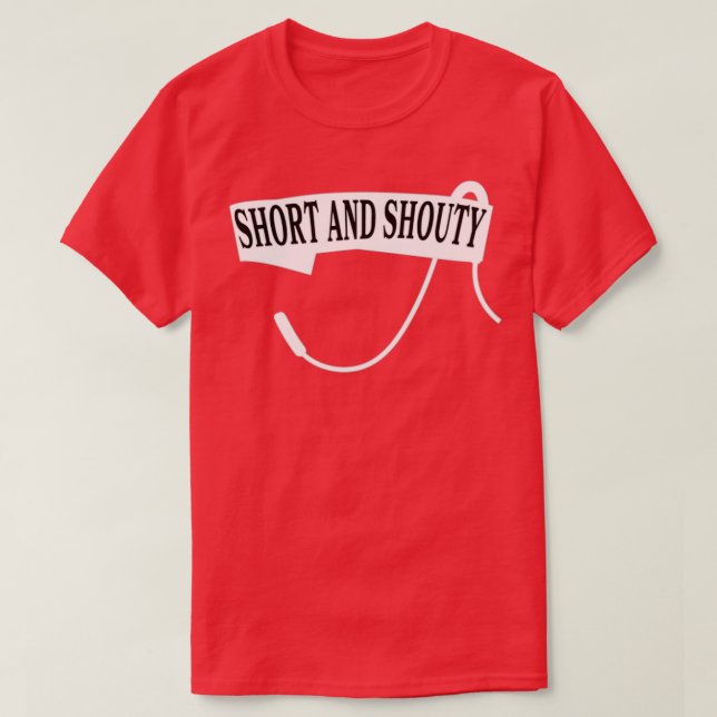 Svart och vitt kort och blint coxswain headset t shirt (Design framsida)