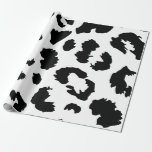 Svart och vitt leoparder presentpapper<br><div class="desc">Få dina presenter att framstå med denna moderna pappra förpackning,  med en modern svartvit leopard mönster.</div>