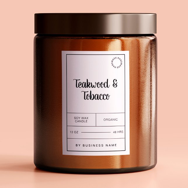 Svart och vitt ljus - etikettstreck mat etikett (Skapare uppladdad)