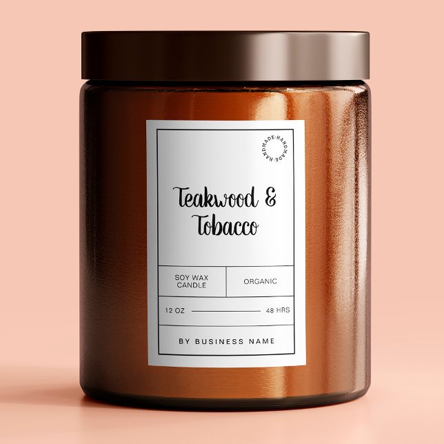 Svart och vitt ljus - etikettstreck mat etikett (Skapare uppladdad)