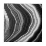 Svart och vitt marmor-agate-effektruta kakelplatta<br><div class="desc">Den här moderna plattan har en sofistikerad blandning av svart,  vitt och grått i en slående agerad marmoreffekt. Med abstrakt,  flytande linjer,  ger den elegant sten struktur och en enfärgad palett åt vilket håll som helst. Perfekt för lyxbadrum eller contemporary insida som vill ha en snyggt.</div>