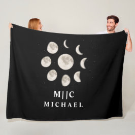 svart och vitt, modernt fleecefilt