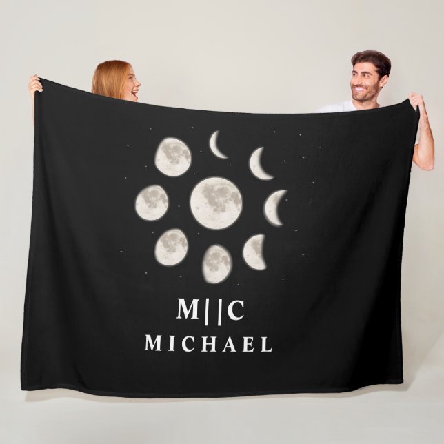 svart och vitt, modernt fleecefilt (På plats)