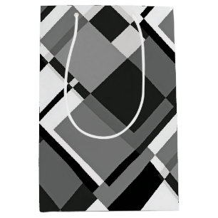 Svart Och Vitt Mondrian Stil Abstrakt Geometrisk
