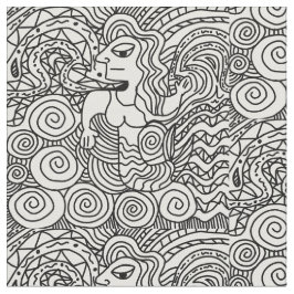 SVART OCH VITT MÖNSTER TYG