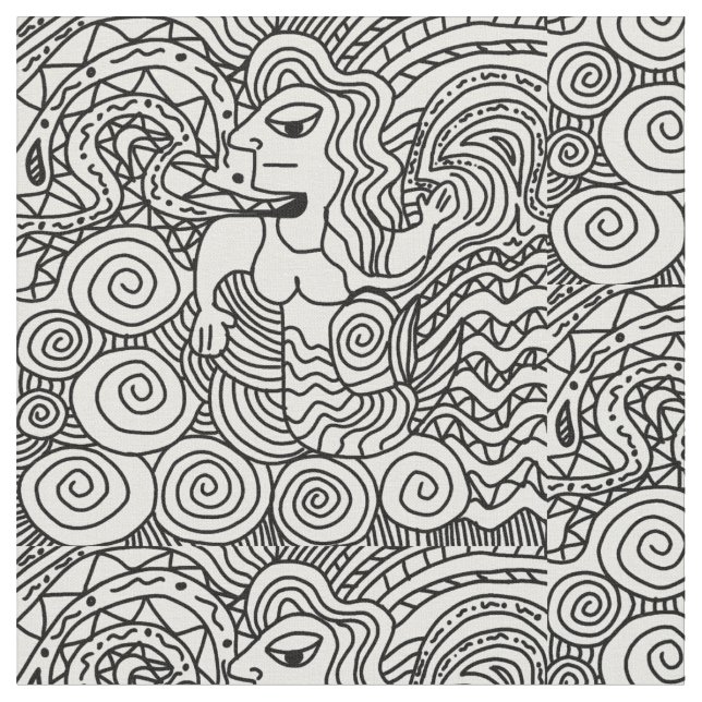 SVART OCH VITT MÖNSTER TYG (Närbild)