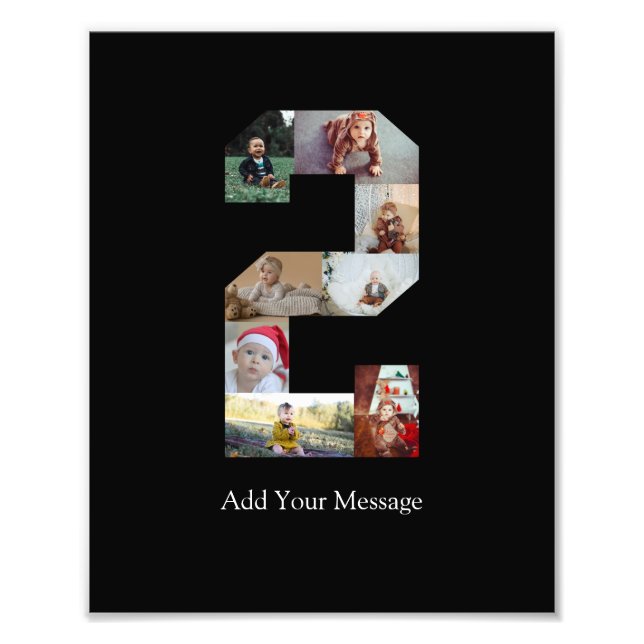 Svart och Vitt Nummer 2 Foto Collage (Framsidan)