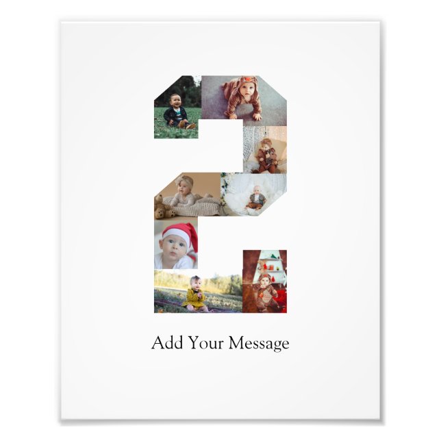 Svart och Vitt Nummer 2 Foto Collage (Framsidan)