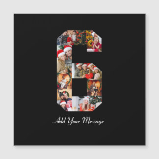 Svart och vitt nummer 6 fotokollage