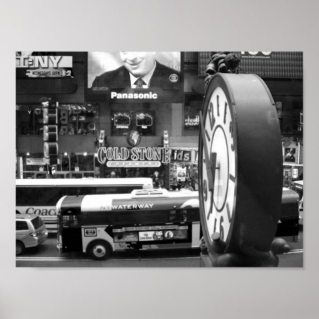 Svart och vitt NYC-foto Poster (Framsidan)