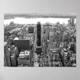 Svart och vitt NYC-fotofack Poster