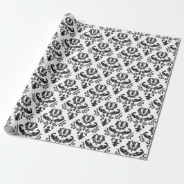 SVART OCH VITT PAISLEY PRESENTPAPPER