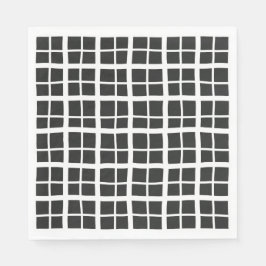 Svart och vitt pinne Halloween Chic Party Pappersservett