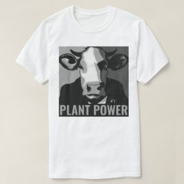 Svart och vitt poppkonst Tshirt Plant Power T Shirt