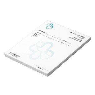 Svart och Vitt Rent & Minimalt Företag RX Anteckningsblock