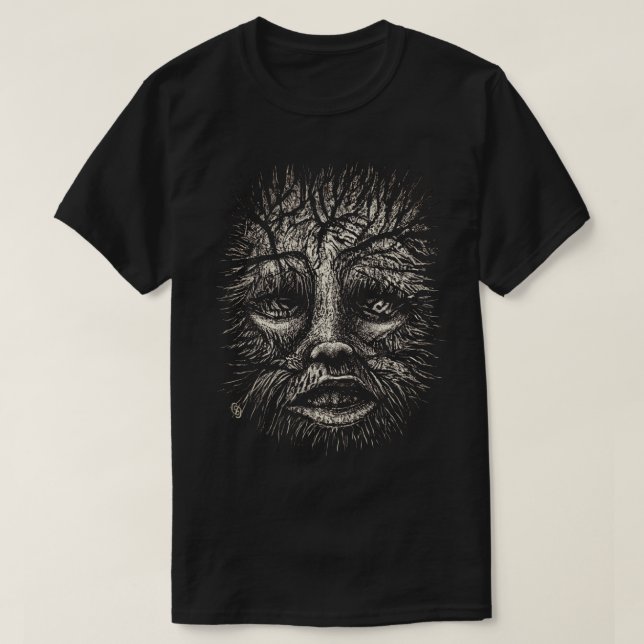 Svart och vitt ritbord T-Shirt (Design framsida)
