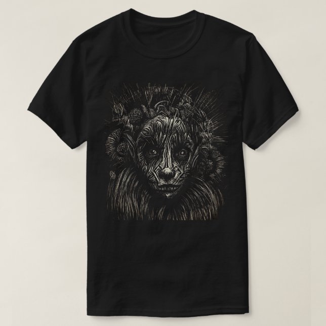 Svart och vitt ritbord T-Shirt (Design framsida)