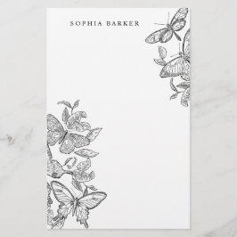 Svart och vitt sketchat-skifferpapper