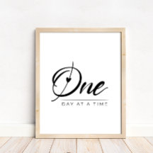 Svart och vitt skript en dag i taget